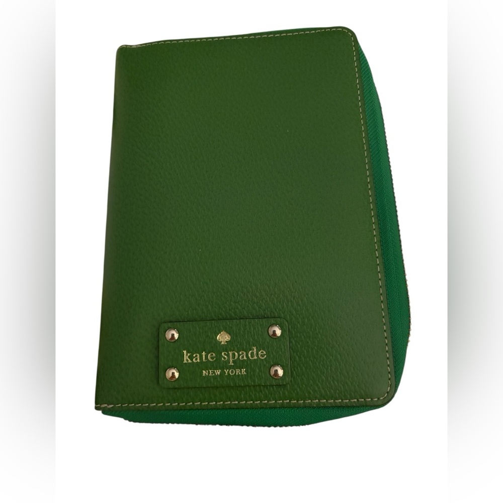Kate Spade Vibrant Green Leather Agenda
